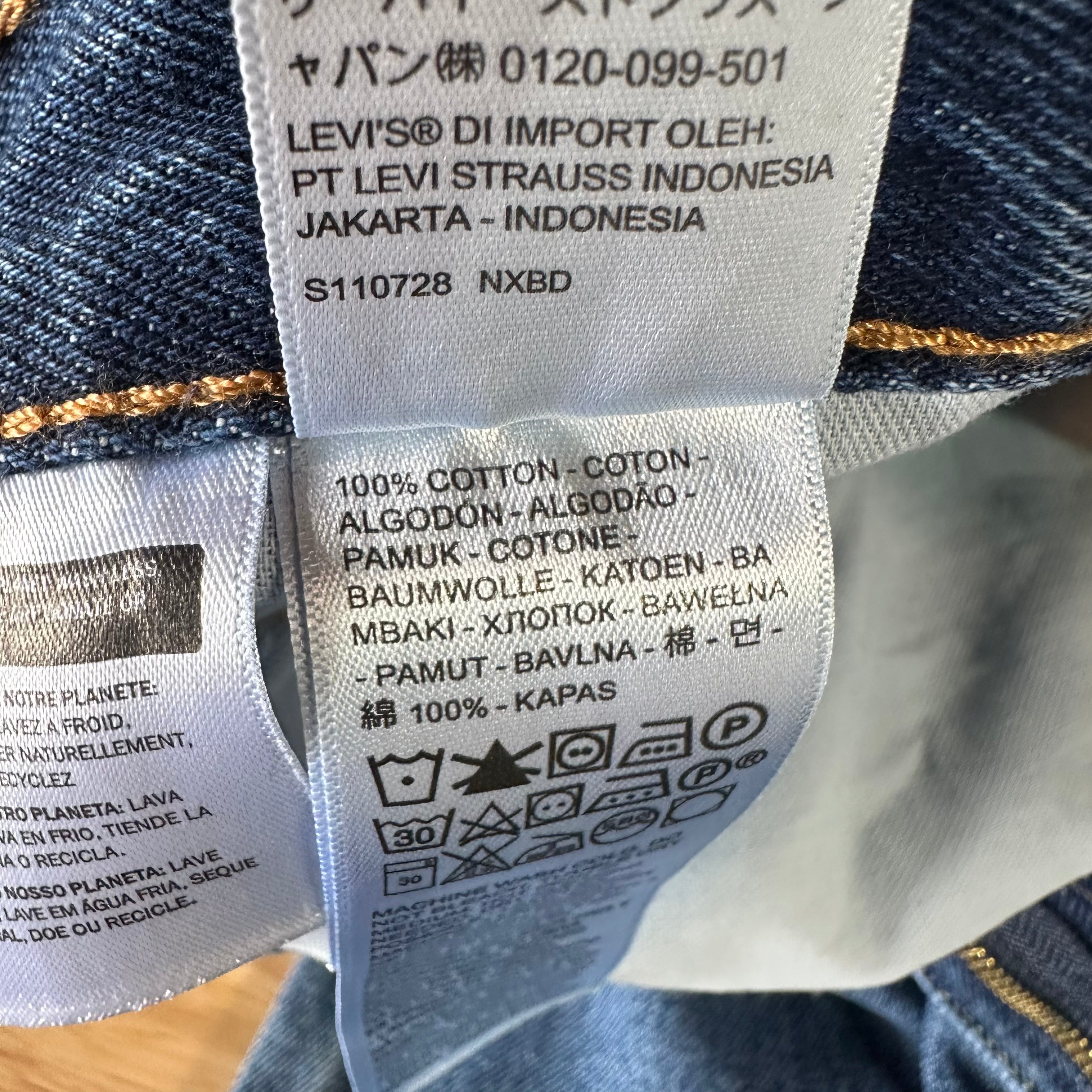 Levi's 550 Mens 33x34 Blue Jeans NEW