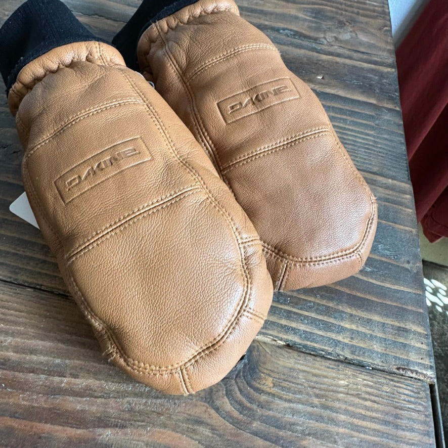 Dakine Mitten Womens XS Brown Embroidered Snowboard Gloves
