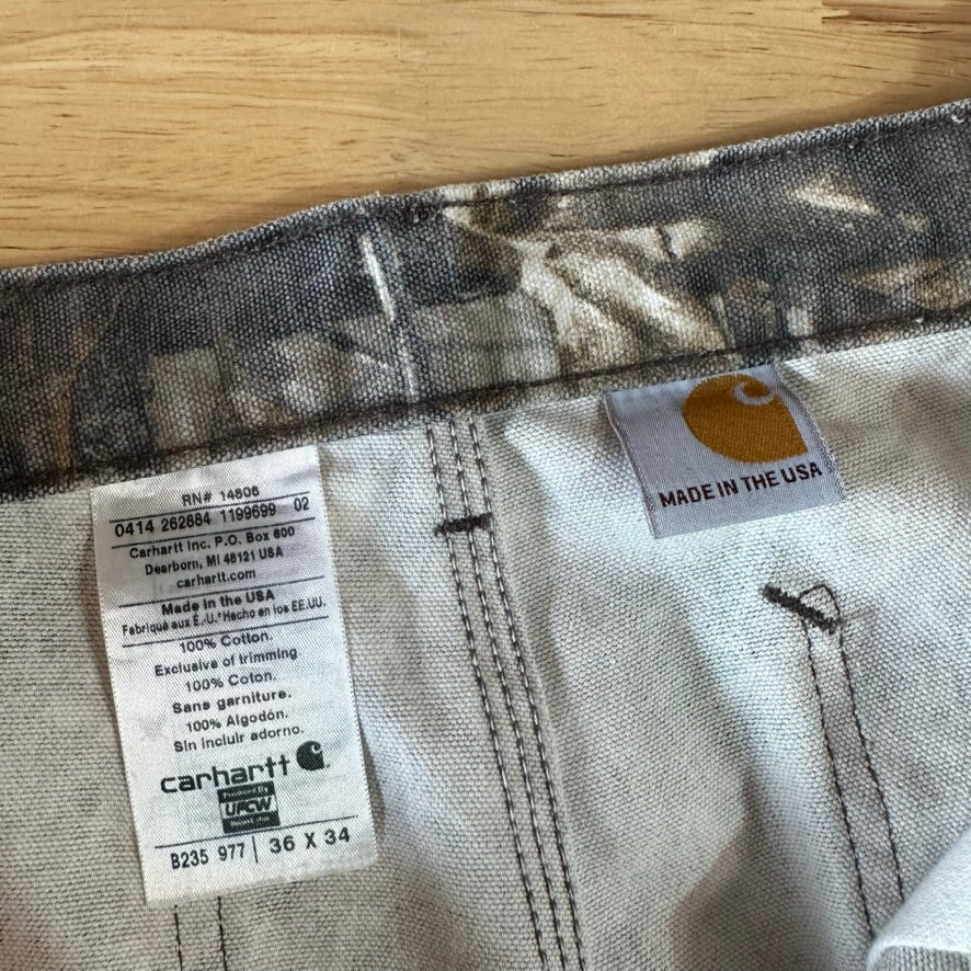 Carhartt Camo Mens 36x34 Jeans