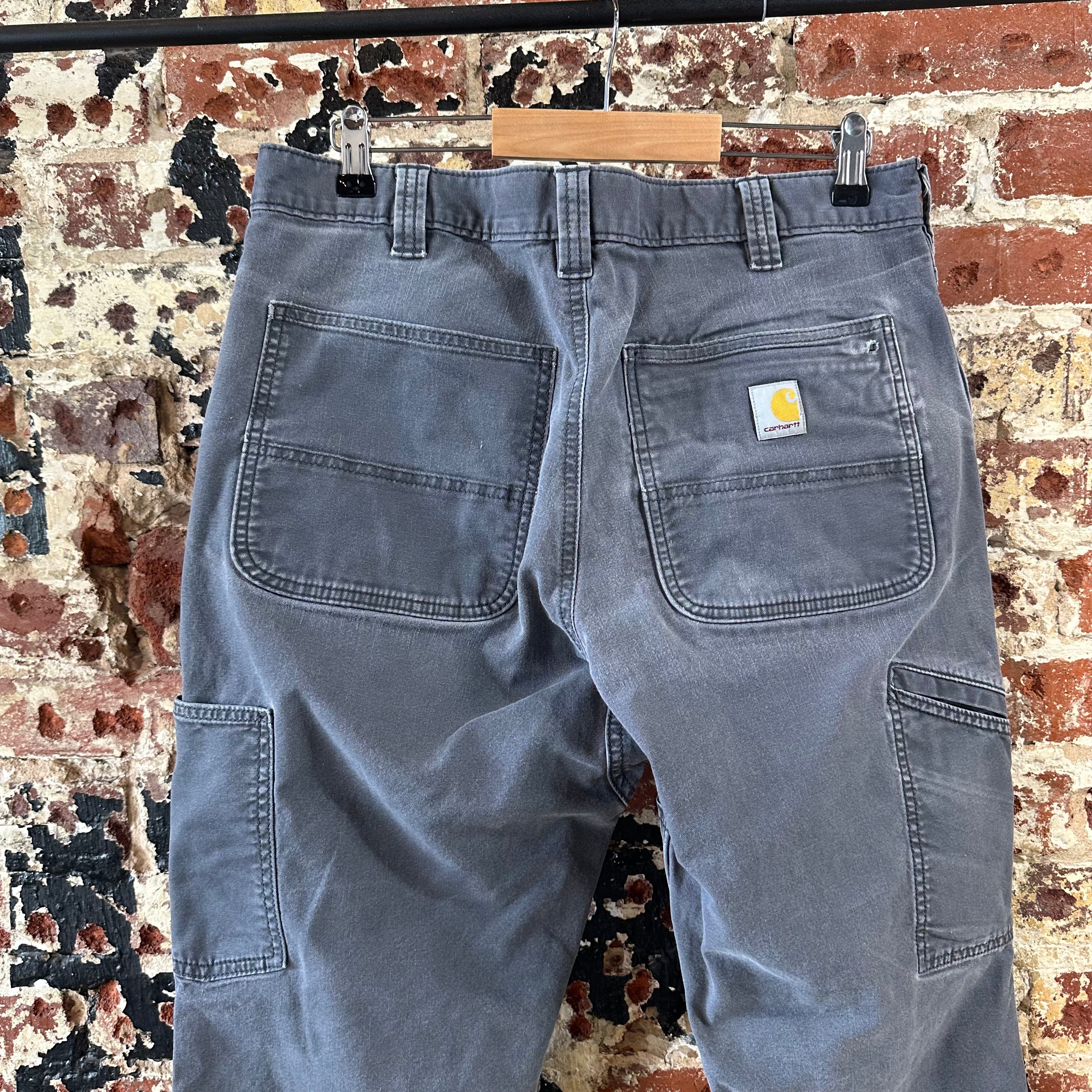 Carhartt Mens 34x32 Gray Pants