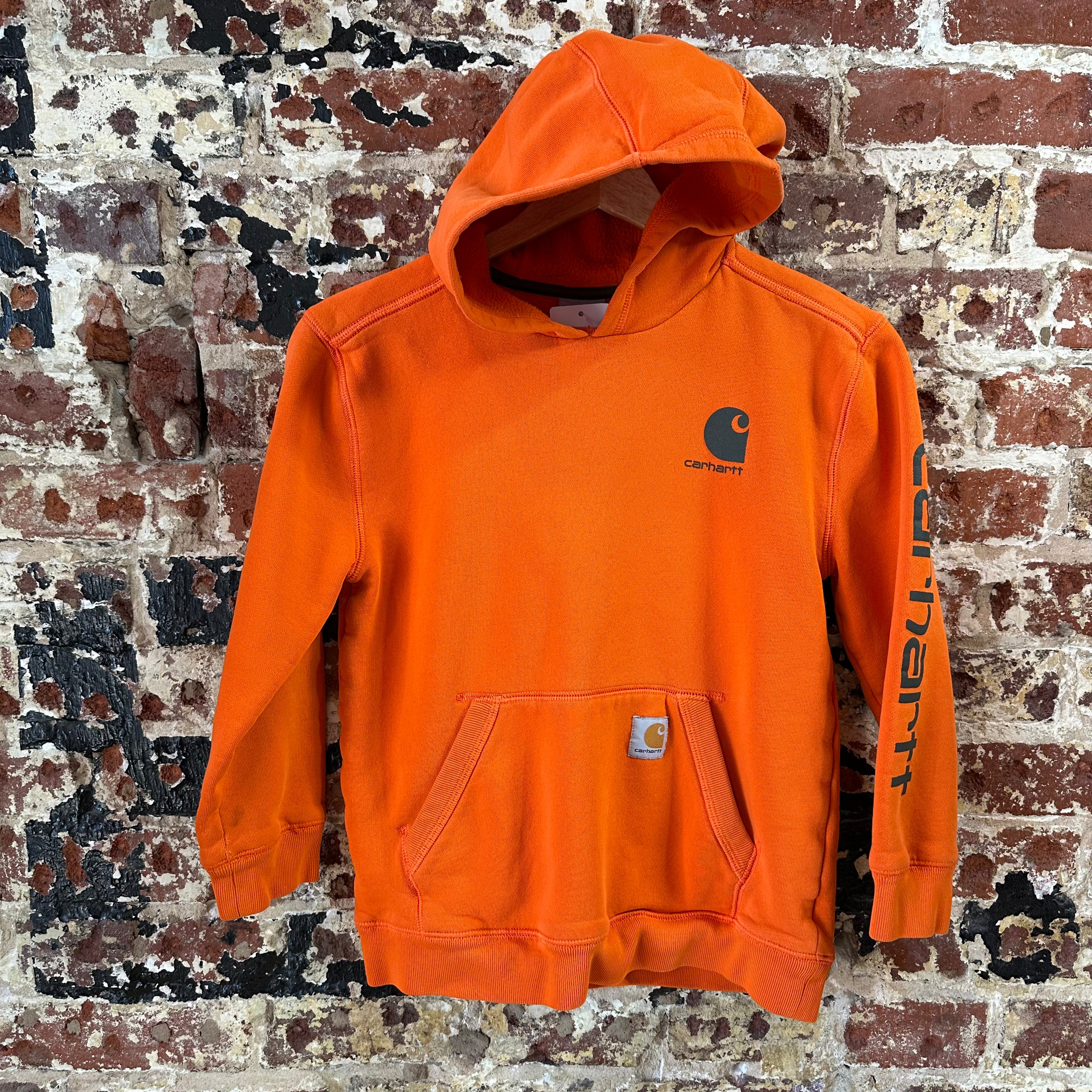Carhartt Boys Medium 8-10 Orange Hoodie