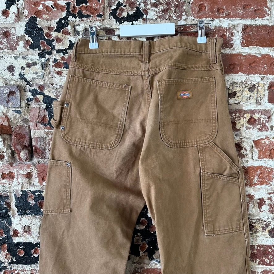 Dickies Mens 30x32 Duck Canvas Carpenter Brown Utility Pants Grunge Work