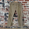Levis 513 Jeans Mens 34x30 Brown Tan Slim Straight Leg Denim (measures 35x28.5)