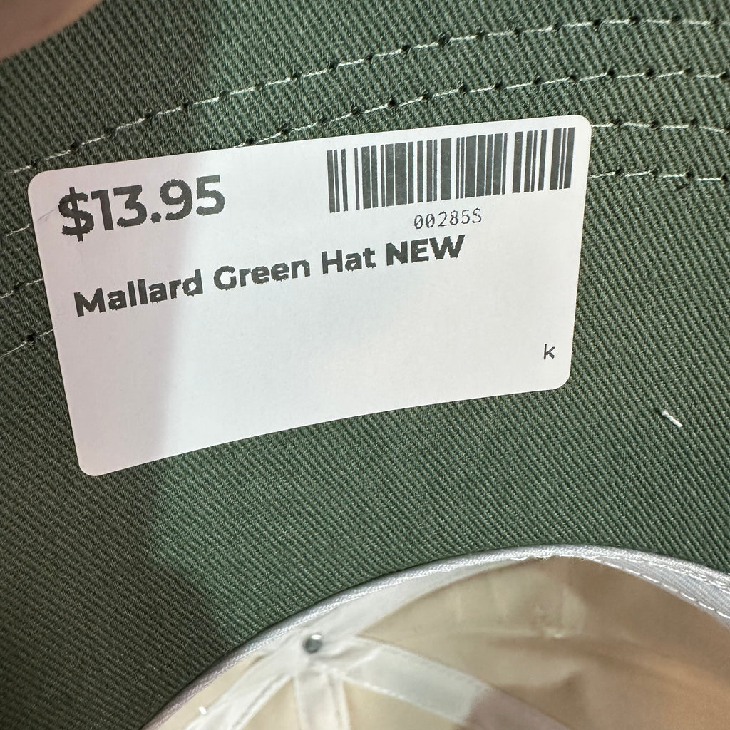 Mallard Hat Green Cream NEW