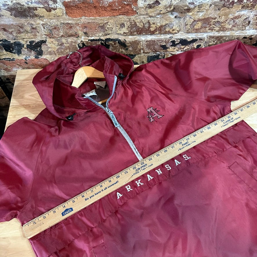 VTG Red Oak Mens Large REd Windbreaker