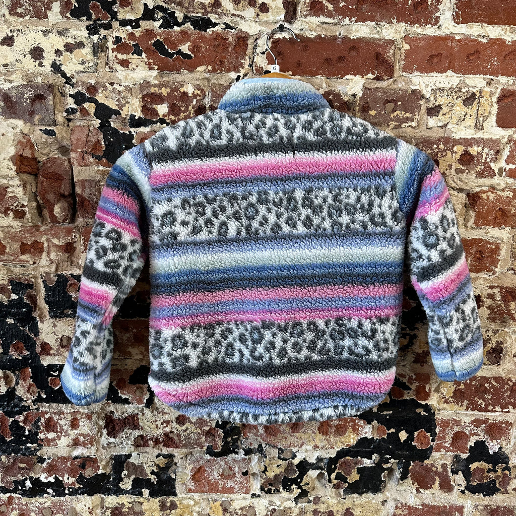 Hurley Girls Aztec fleece 1/4 Zip Pullover Size XS 4-5 Beach