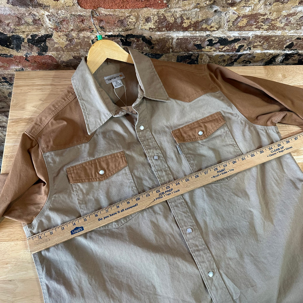 Carhartt Mens XL Tall Long Sleeve Western Shirt