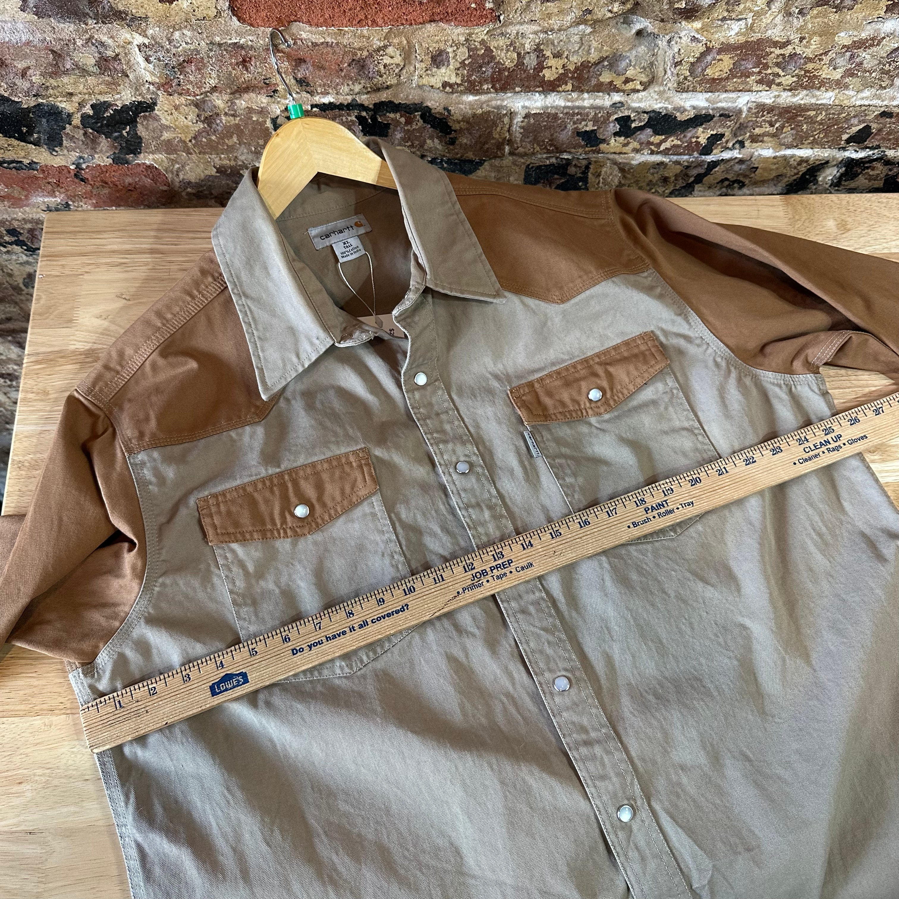 Carhartt Mens XL Tall Long Sleeve Western Shirt