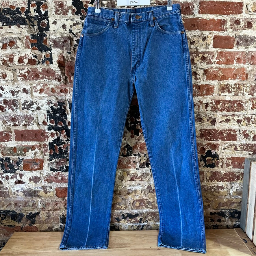 Wrangler Mens 33x36 Blue Jeans