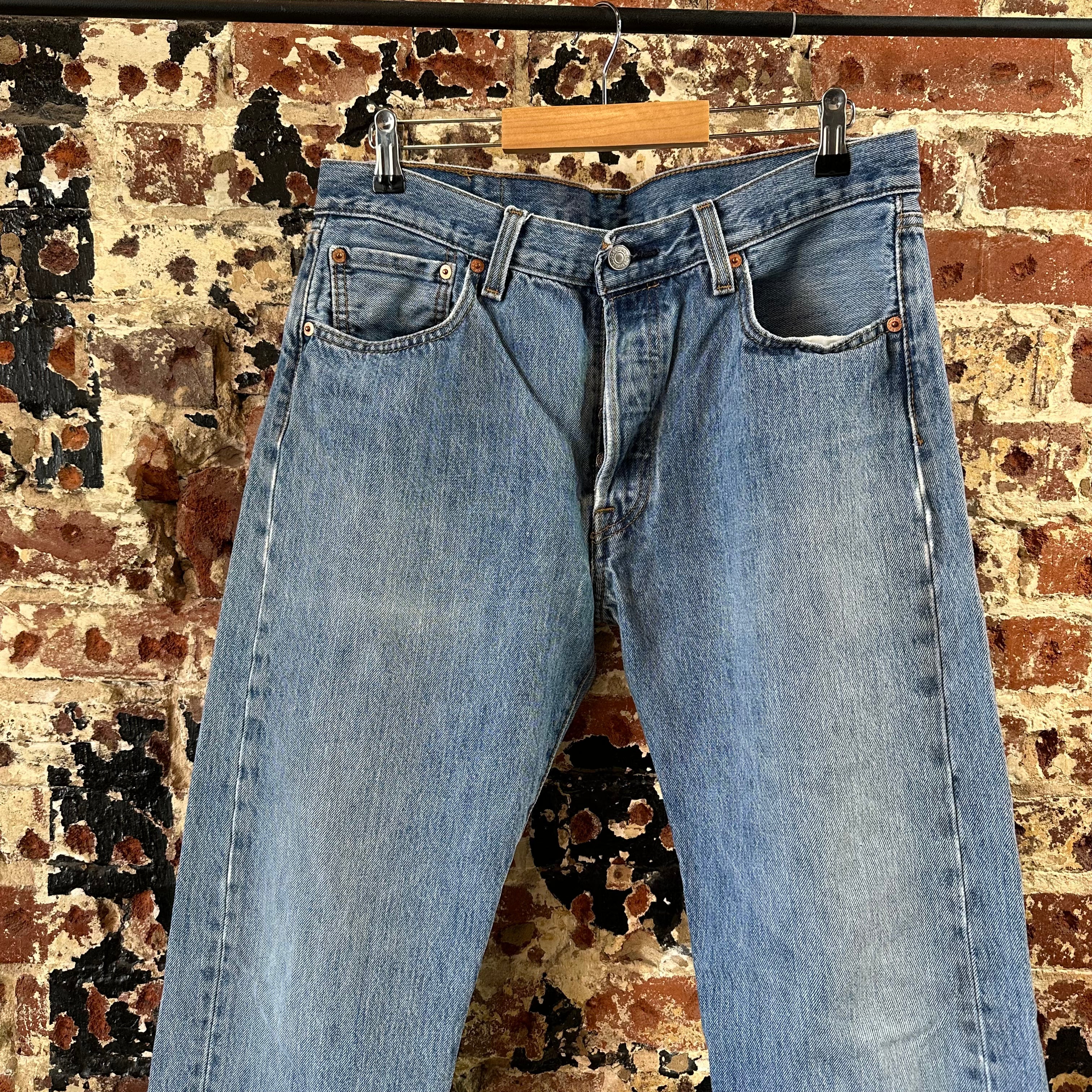 Levi's 501 Mens 34x32 Blue Jeans