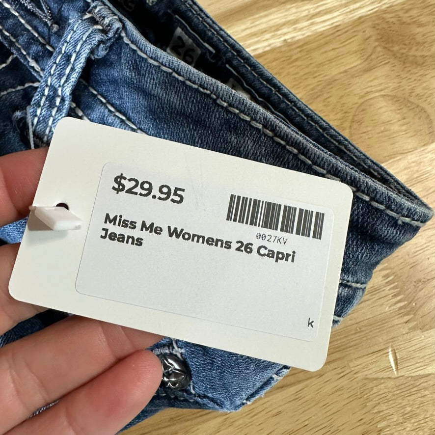 Miss Me Capri Jeans Womens 26