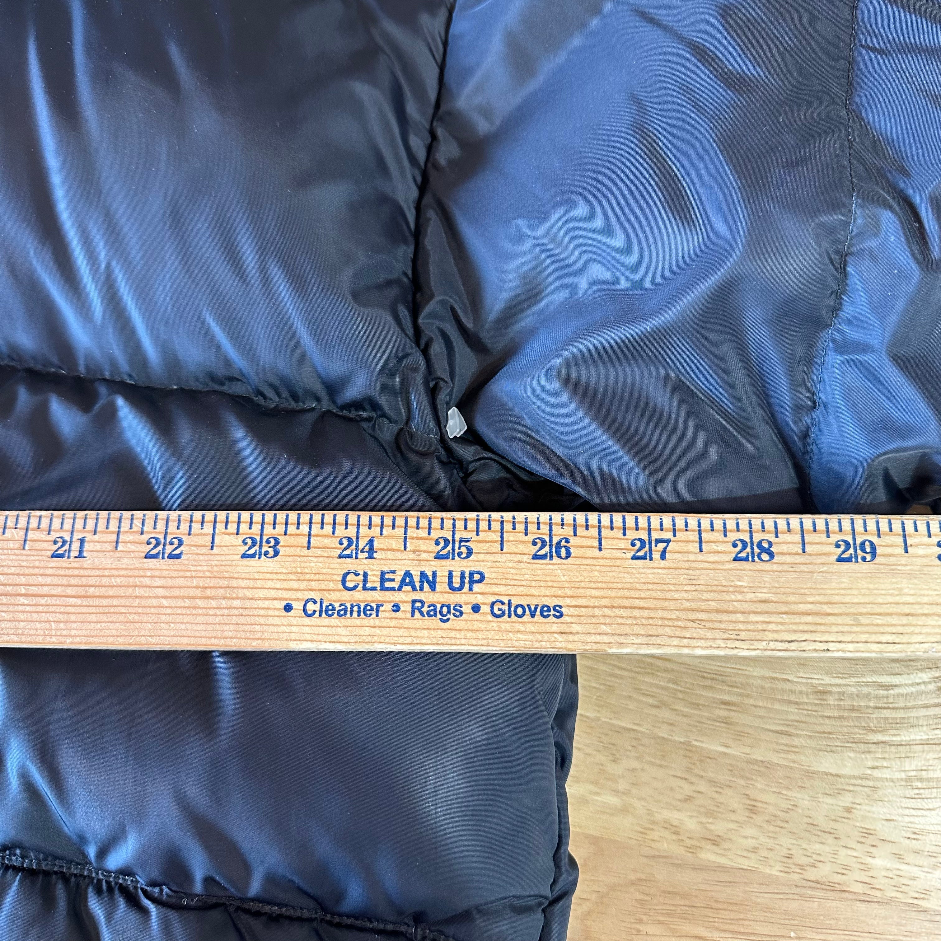 Columbia Men's Duck Down Puffer Jacket Black Full Zip