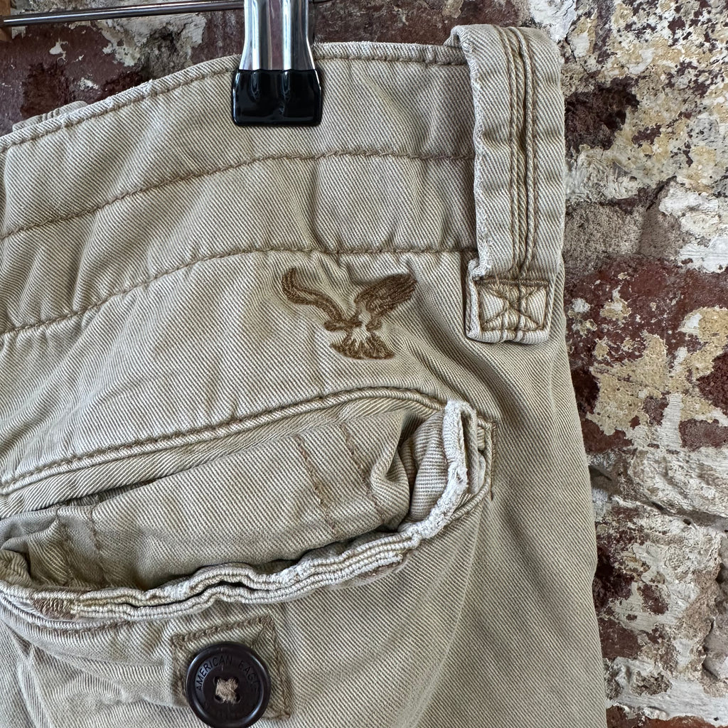 American Eagle Outfitters Classic Cargo Shorts Mens 34 Tan 11" inseam