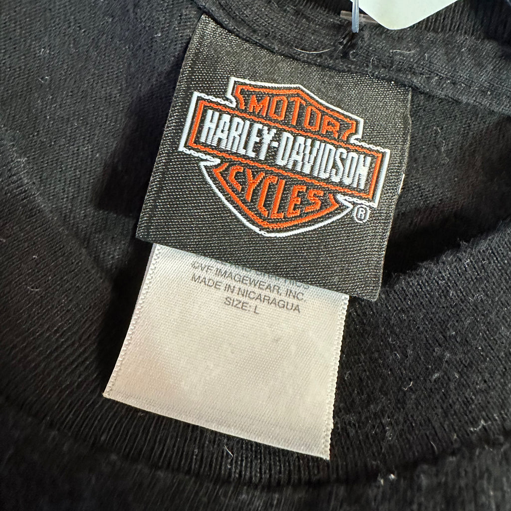 Harley Men's Large S/S Black Shirt