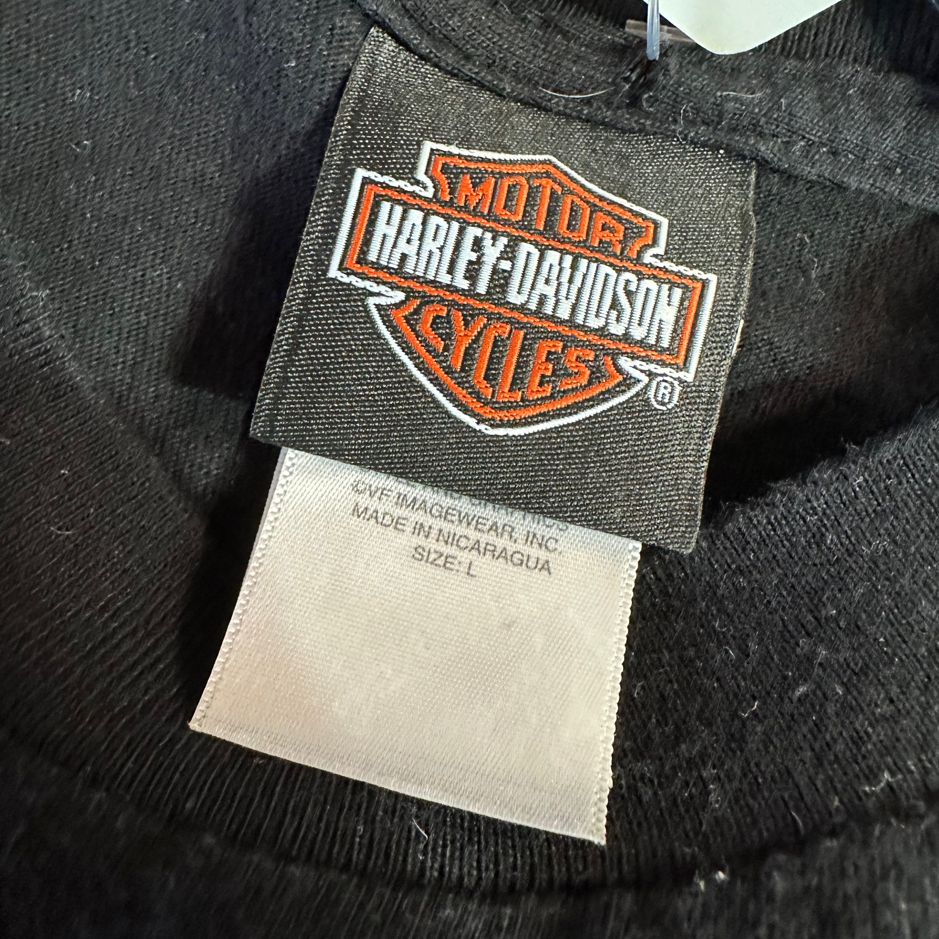 Harley Men's Large S/S Black Shirt