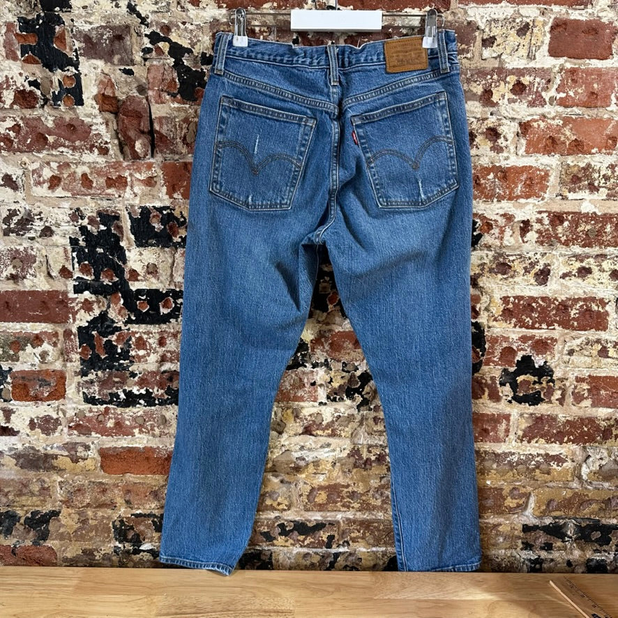 Levi's Womens 29x27 Distressed Jeans