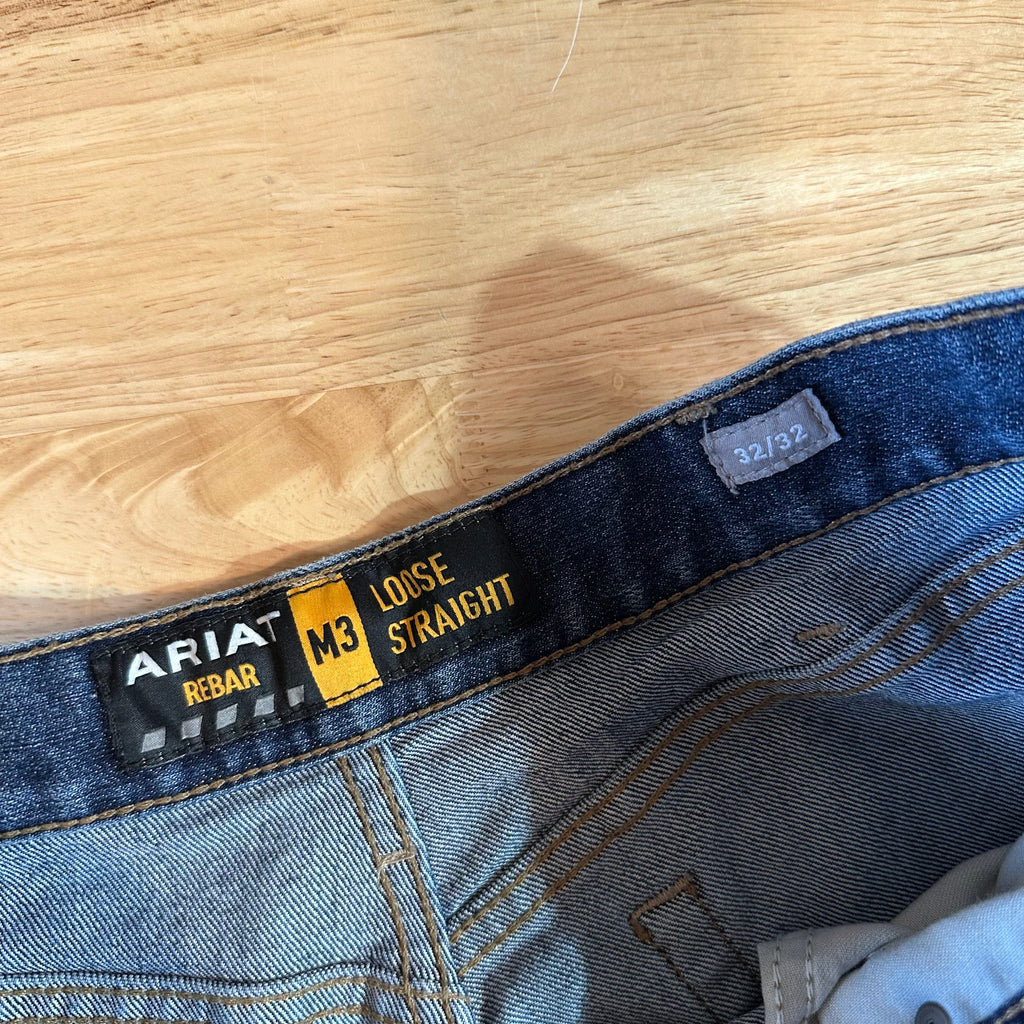 Ariat RebarM3 Loose Straight Mens 32x32 Jeans