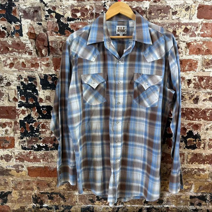 VTG Ely Cattleman Men's Large Western Shirt