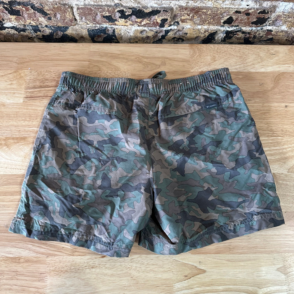 Columbia Camo Small Printed Bay Drawstring w/Pockets Womens Shorts casual