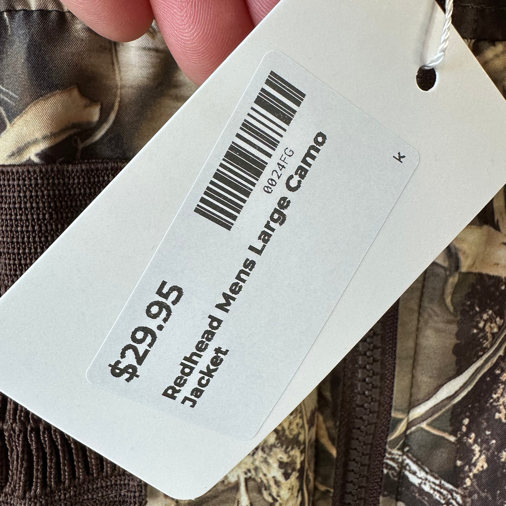 Red Head Men’s Sz Large Advantage Max Blades Reversible Jacket Zip Duck Hunting