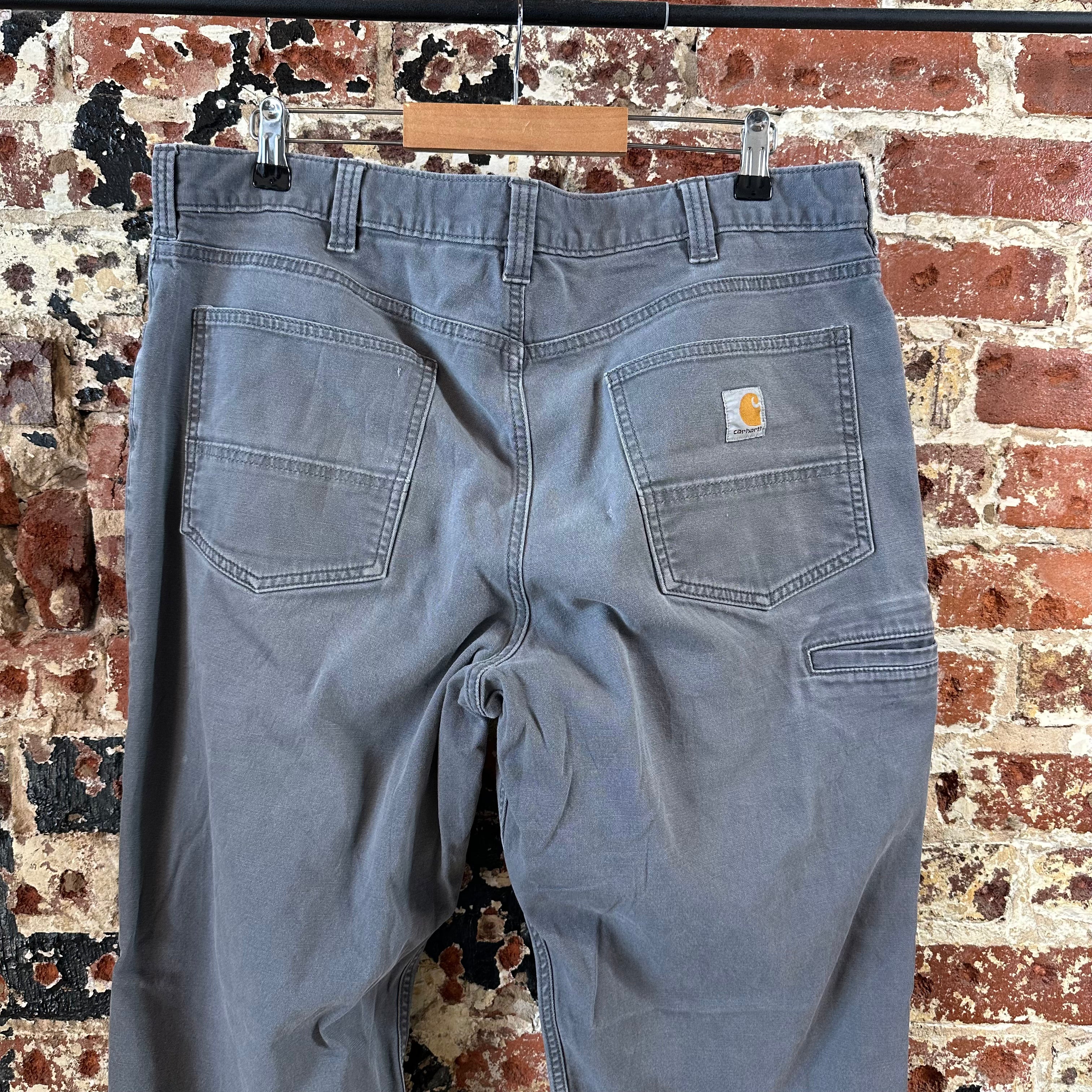 Carhartt Mens 38x34 Gray Pants