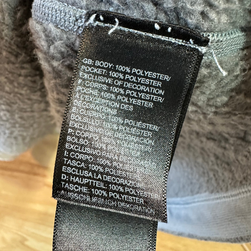 North Face Gray 1/4 Zip Mens 2XL