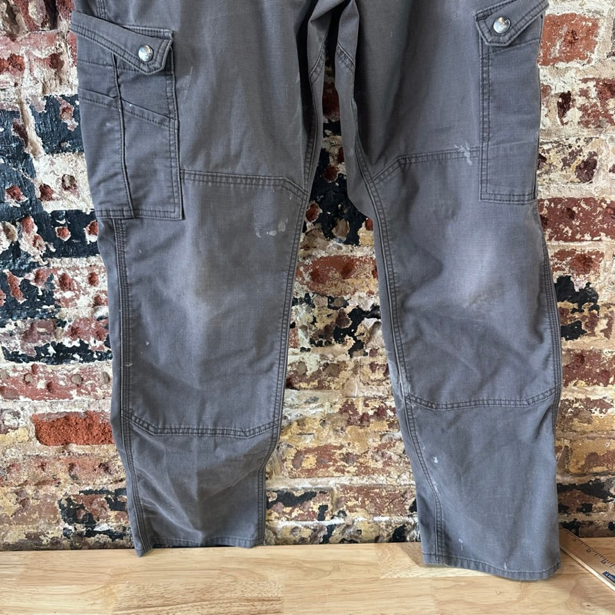 Carhartt Mens 34x32 Gray Cargo Pants