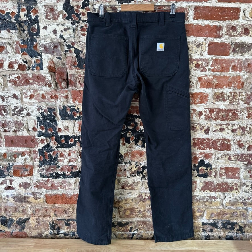 Carhartt Relaxed Fit Pants Mens 32x32 Black Relaxed Straight Workwear