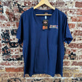 Harley Davidson Women's 2XL Short Sleeve Blue T-Shirt V-Neck NEW