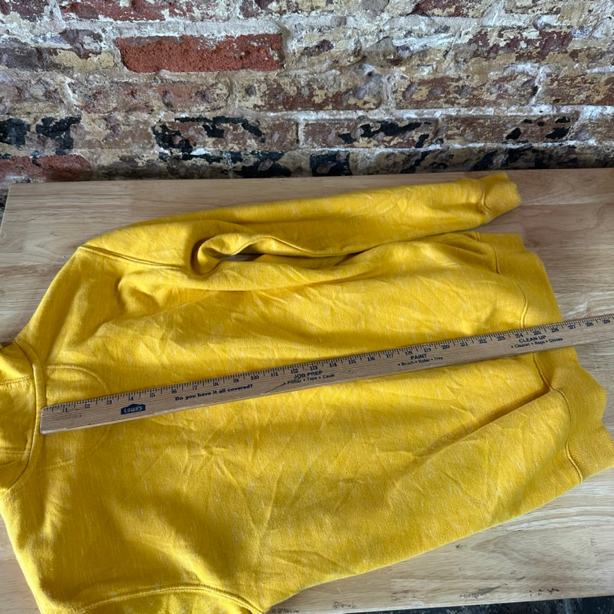 Carhartt Men's Small Sleeve Logo Hoodie Loose Fit Workwear Yellow K288