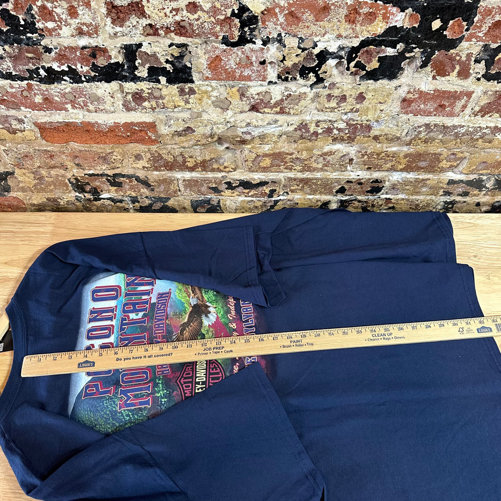 Harley Davidson Men's 5XL Short Sleeve Blue T-Shirt NEW