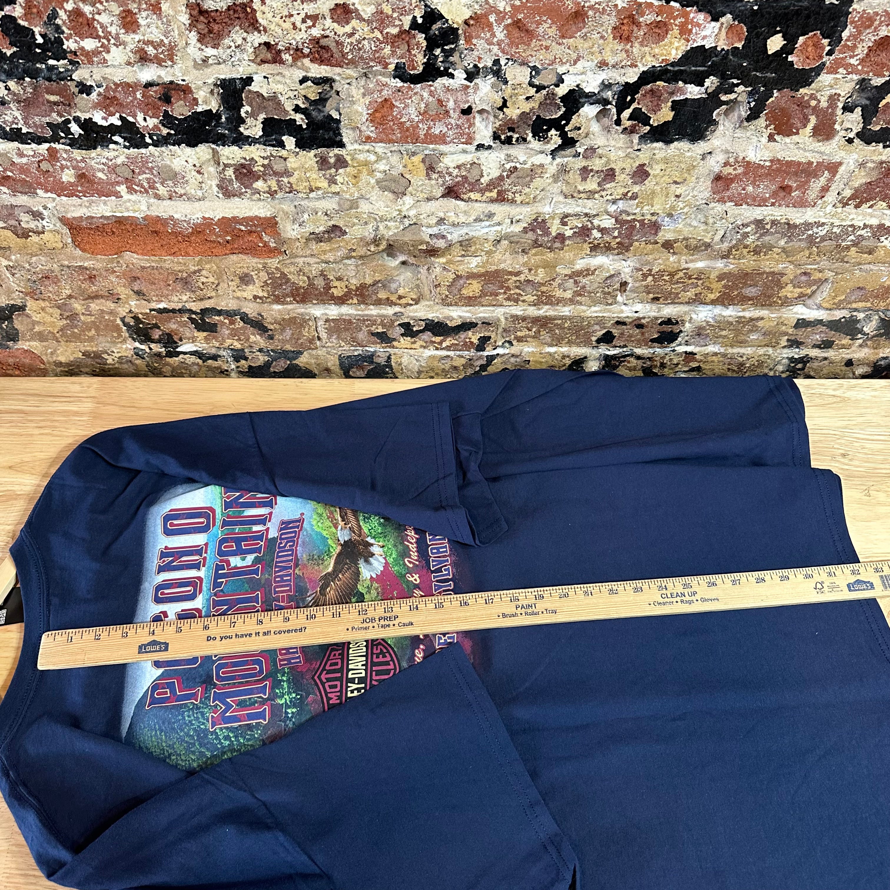 Harley Davidson Men's 5XL Short Sleeve Blue T-Shirt NEW