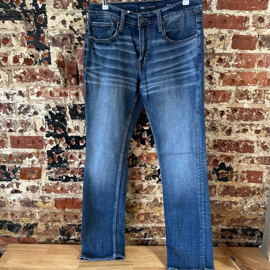 BKE Jake Mens 33x34 Blue Jeans