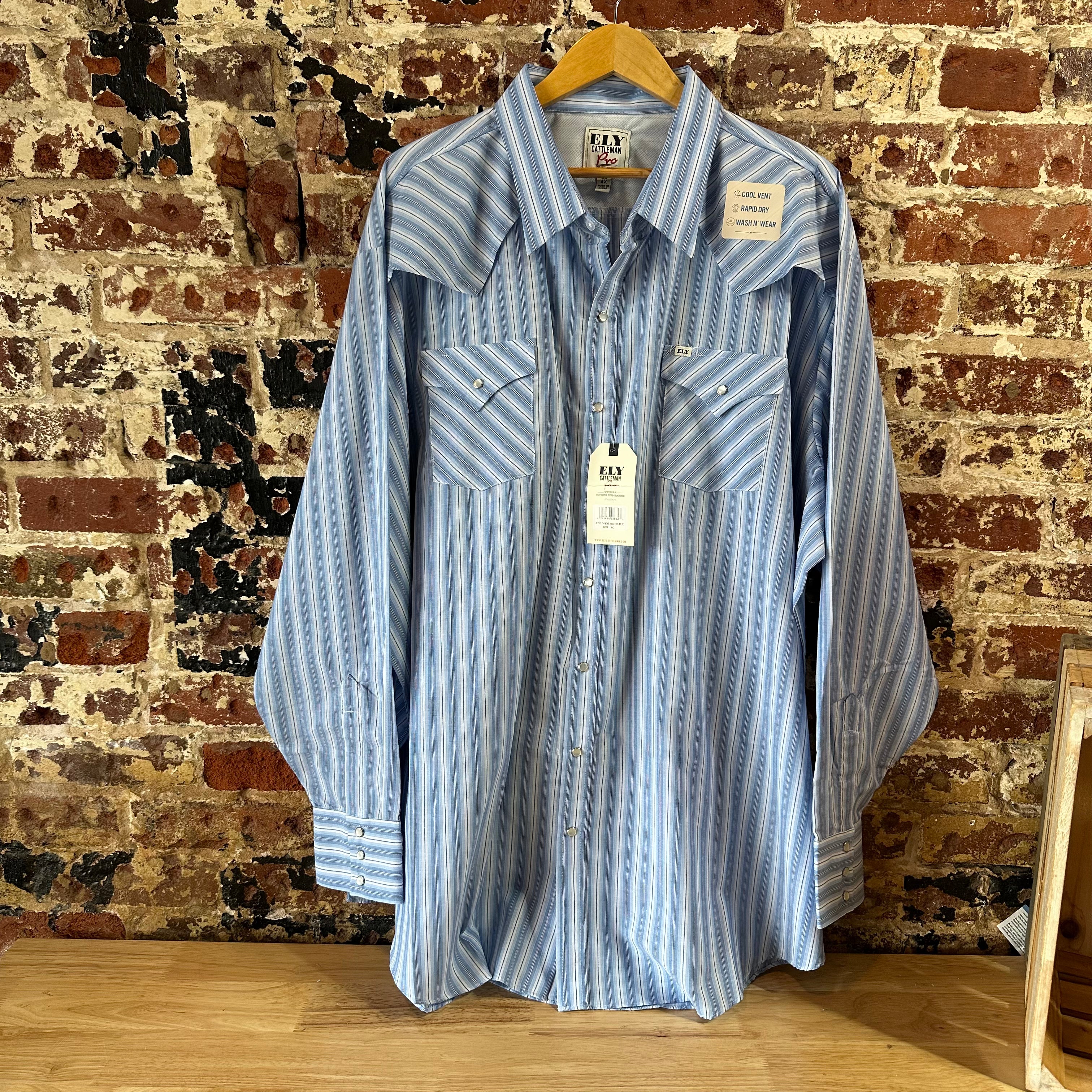 Ely Cattleman Mens 4XL Western Shirt NEW