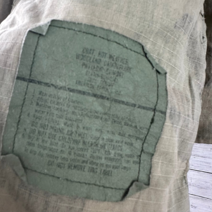 US Army Jacket Mens Large Short Woodland Combat Coat Shirt