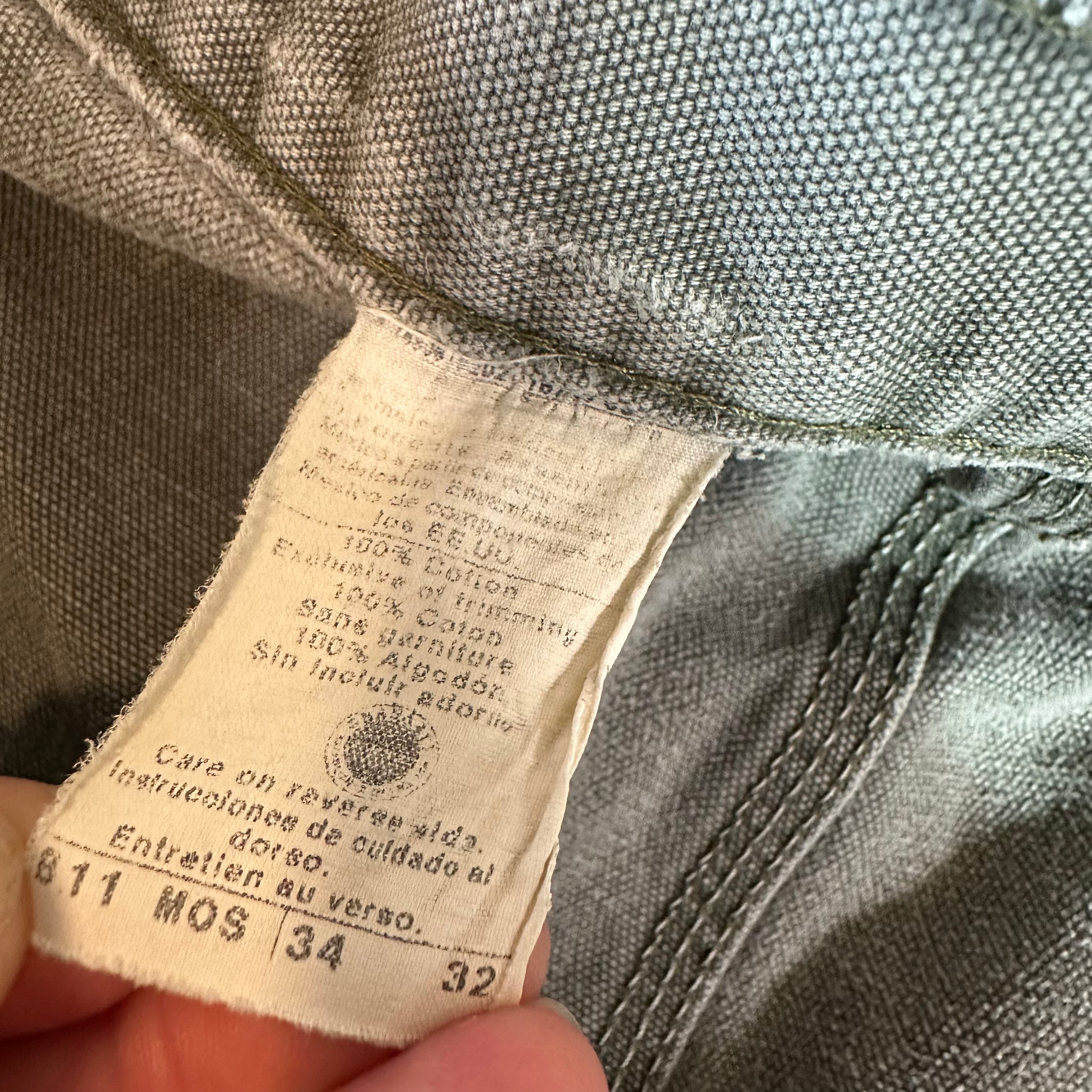 Carhartt Mens 34x32 Green Pants