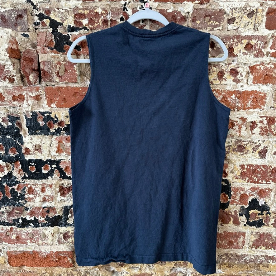 Carhartt Mens Small Sleeveless Blue T-Shirt