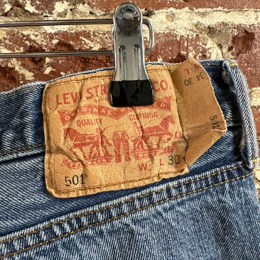 Levi's 501 Mens 34x30 Blue Jeans