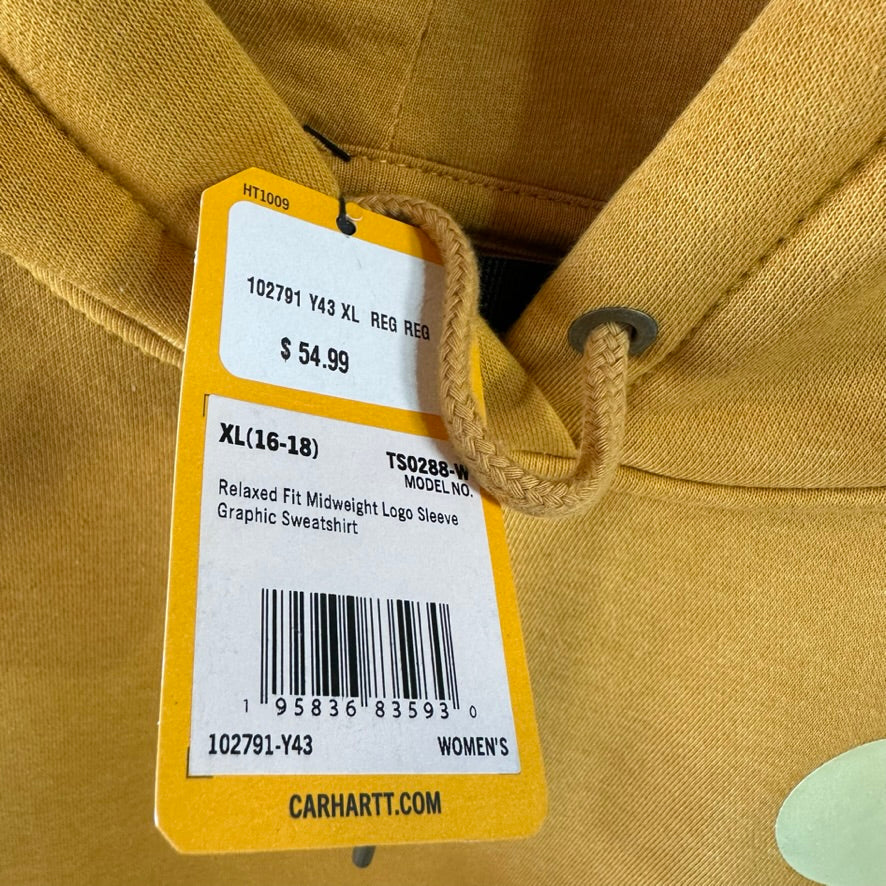 Carhartt Womens XL Yellow Hoodie NEW