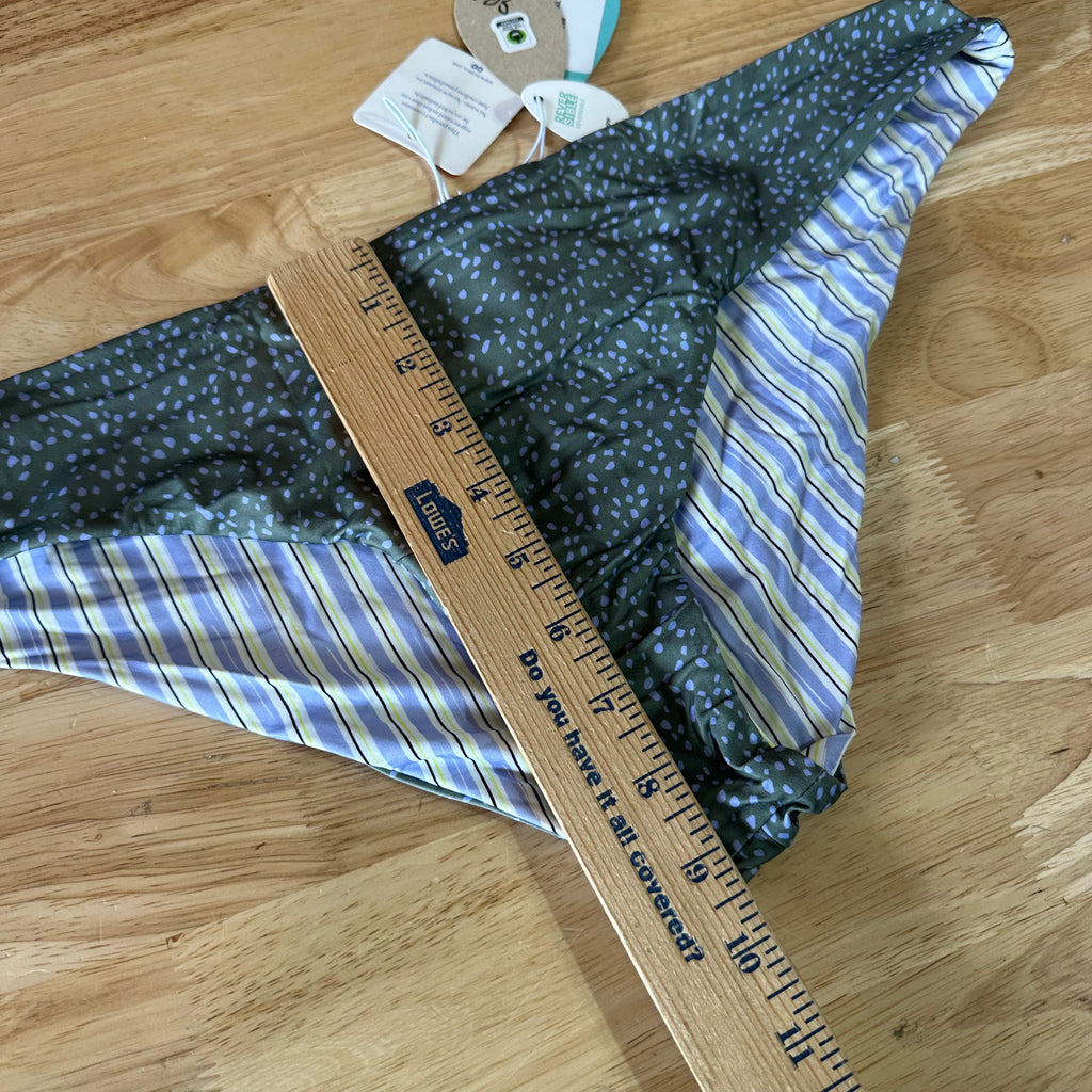 Prana Bottom Bikini Women's XL Reversible Quick Dry New Purple Gray