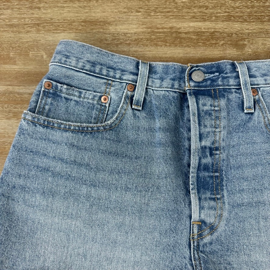 Levi's Cut Off Denim Blue Jean Shorts Womens 31 Distressed - 32x2.5"