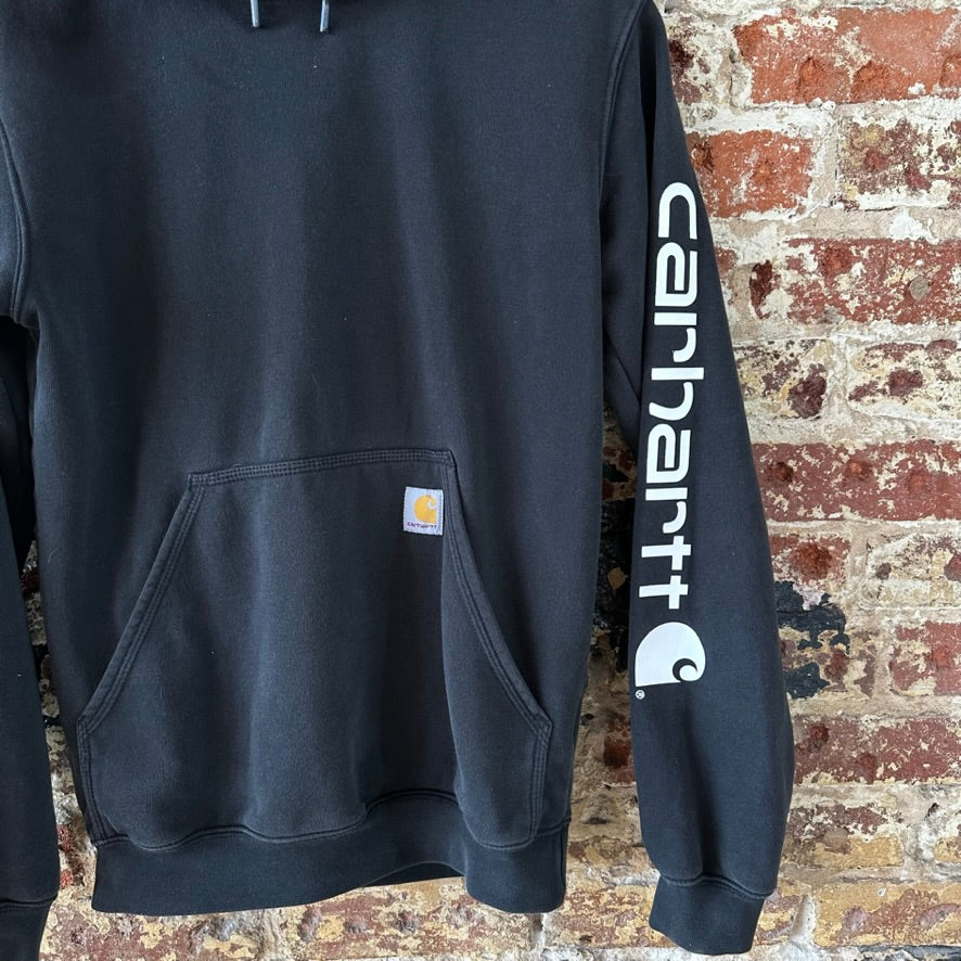 Carhartt K288 Men’s Size XS Hoodie Logo Black Sleeve Logo