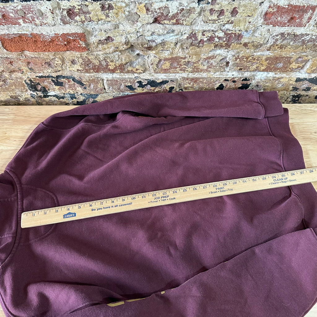 Carhartt Men's Large Sleeve Logo Hoodie Loose Fit Workwear Purple