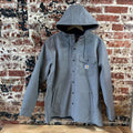 Carhartt Mens Large Gray Rain Defender Jacket
