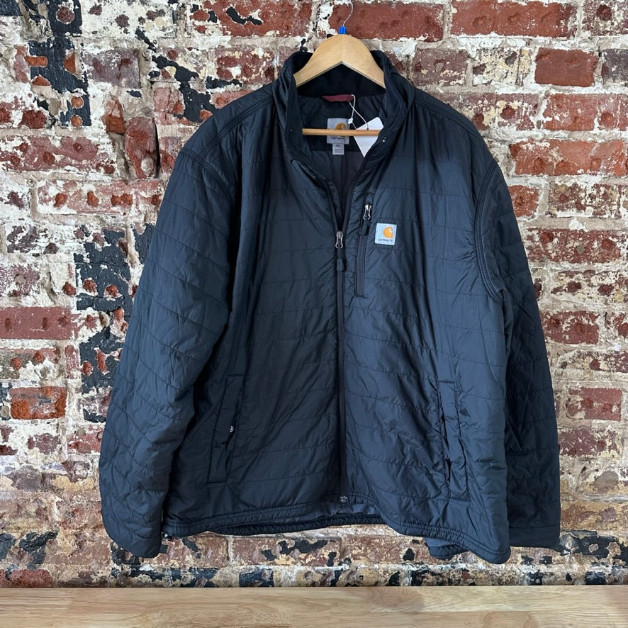 Carhartt Jacket Mens 2XL Puffer Rain Defender Insulated Lightweight Black