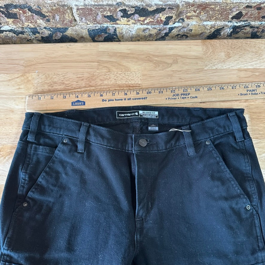Carhartt Womens 14 Black Double Front Pants