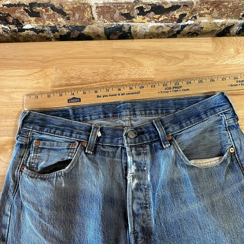 Levis 501 Mens 34x30 Blue Jeans