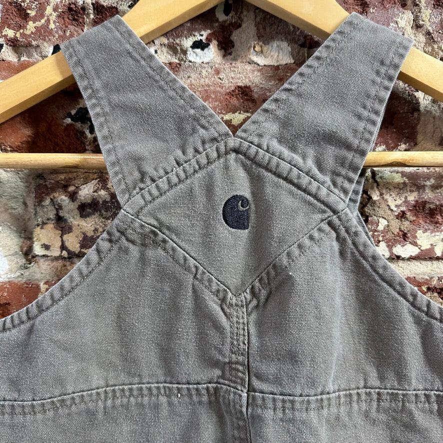 Carhartt Overalls Canvas Brown toddler boys Size 24M Bibs