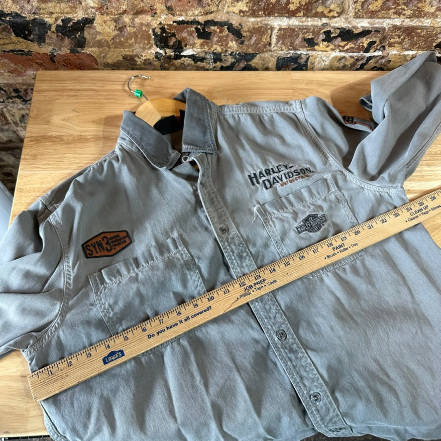 Harley Mens XL L/S Button Up