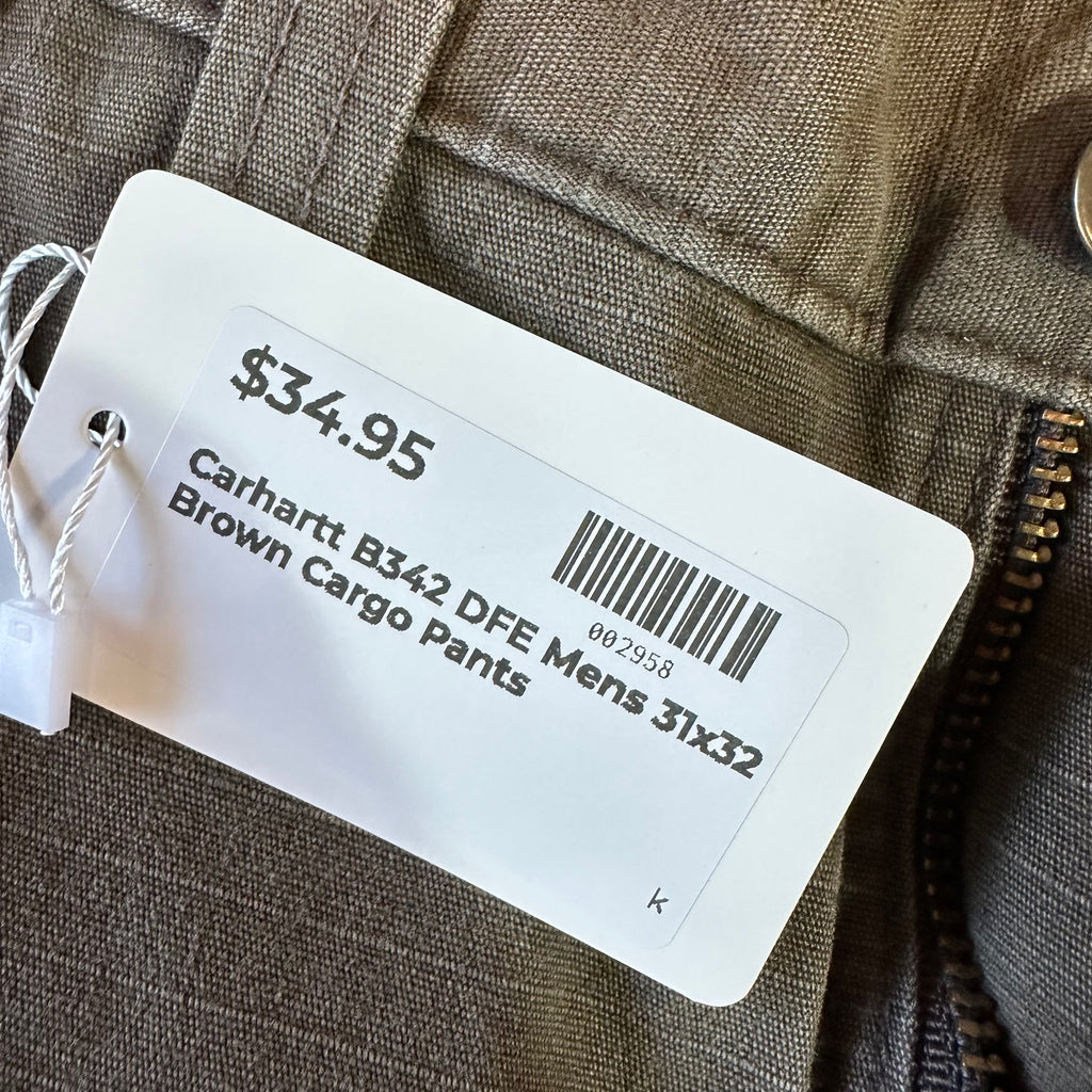 Carhartt B342 DFE Mens 30x34 Cargo Pants